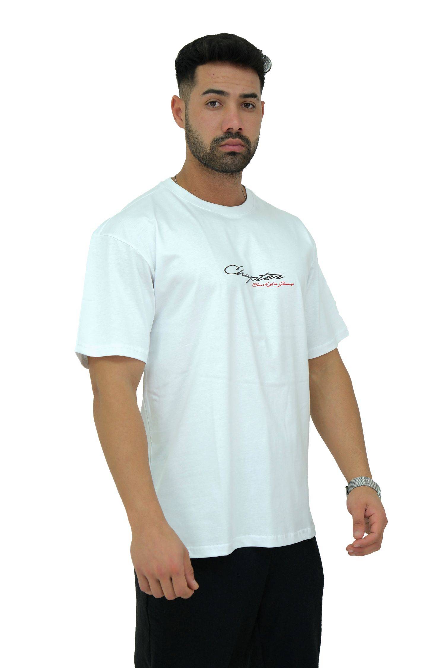 Megaman, Herren T-Shirt, Oversize, Weiss | Small