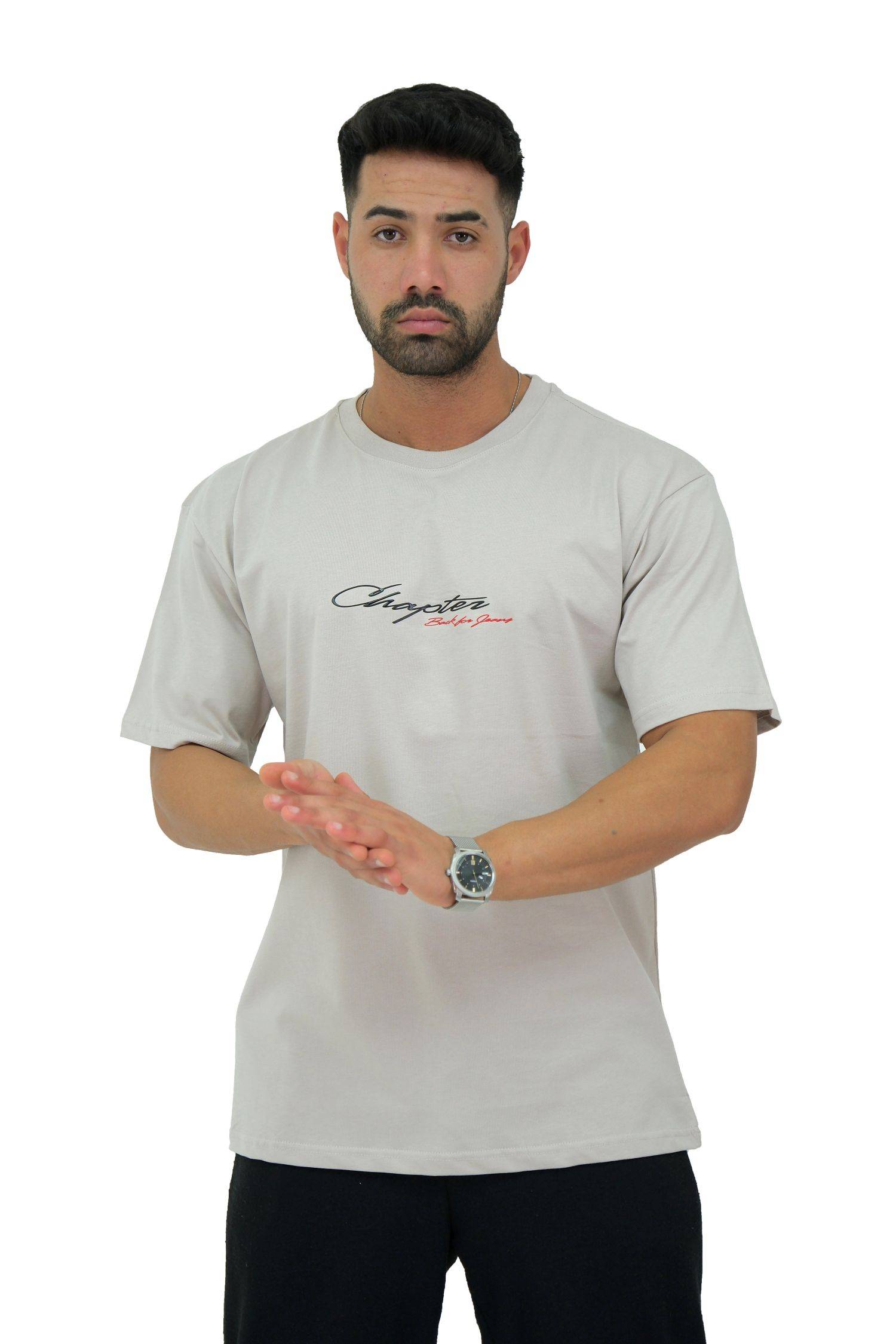 Megaman, Herren T-Shirt, Oversize, Beige | XX-Large