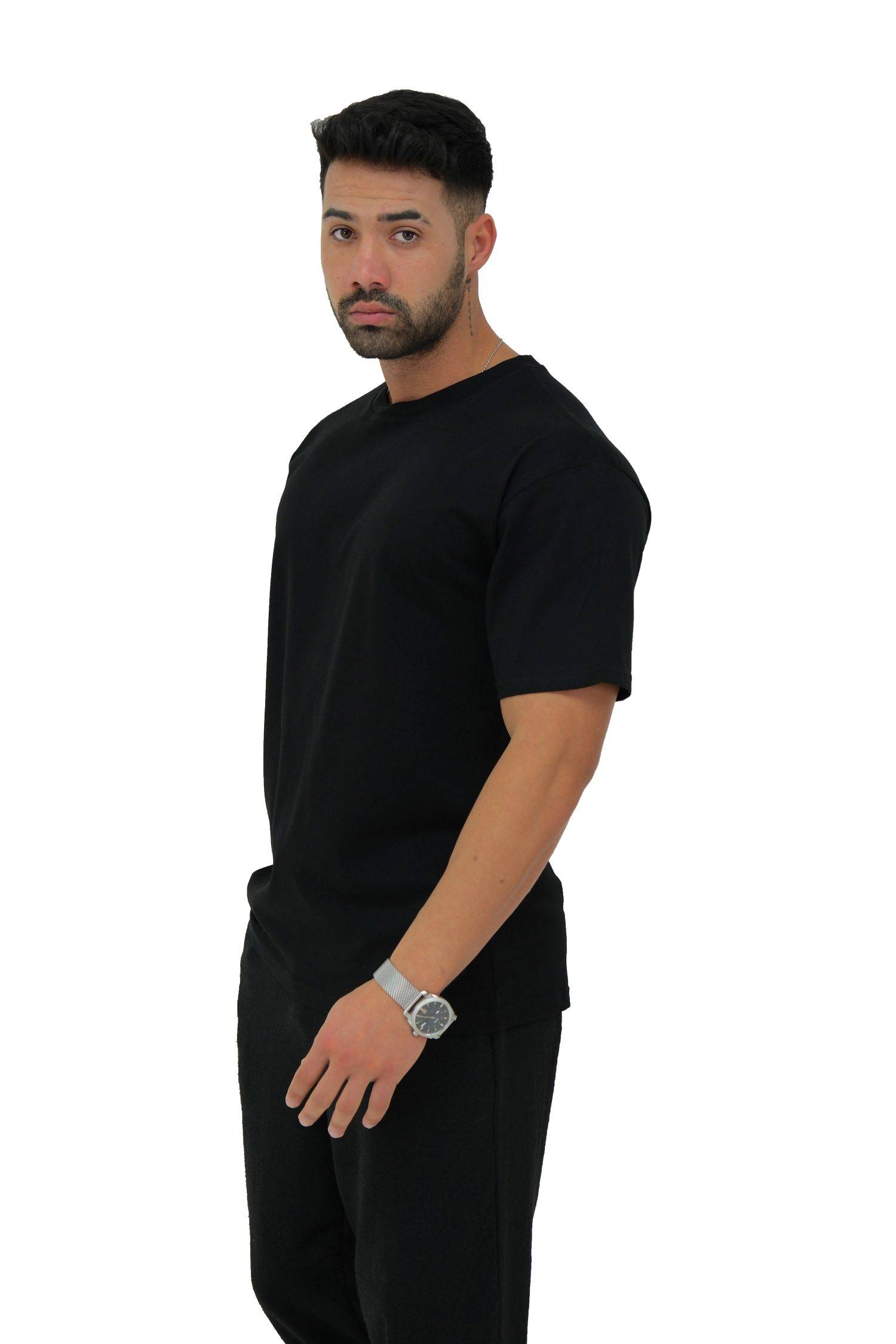 Megaman, Herren T-Shirt, Oversize, Schwarz | XX-Large