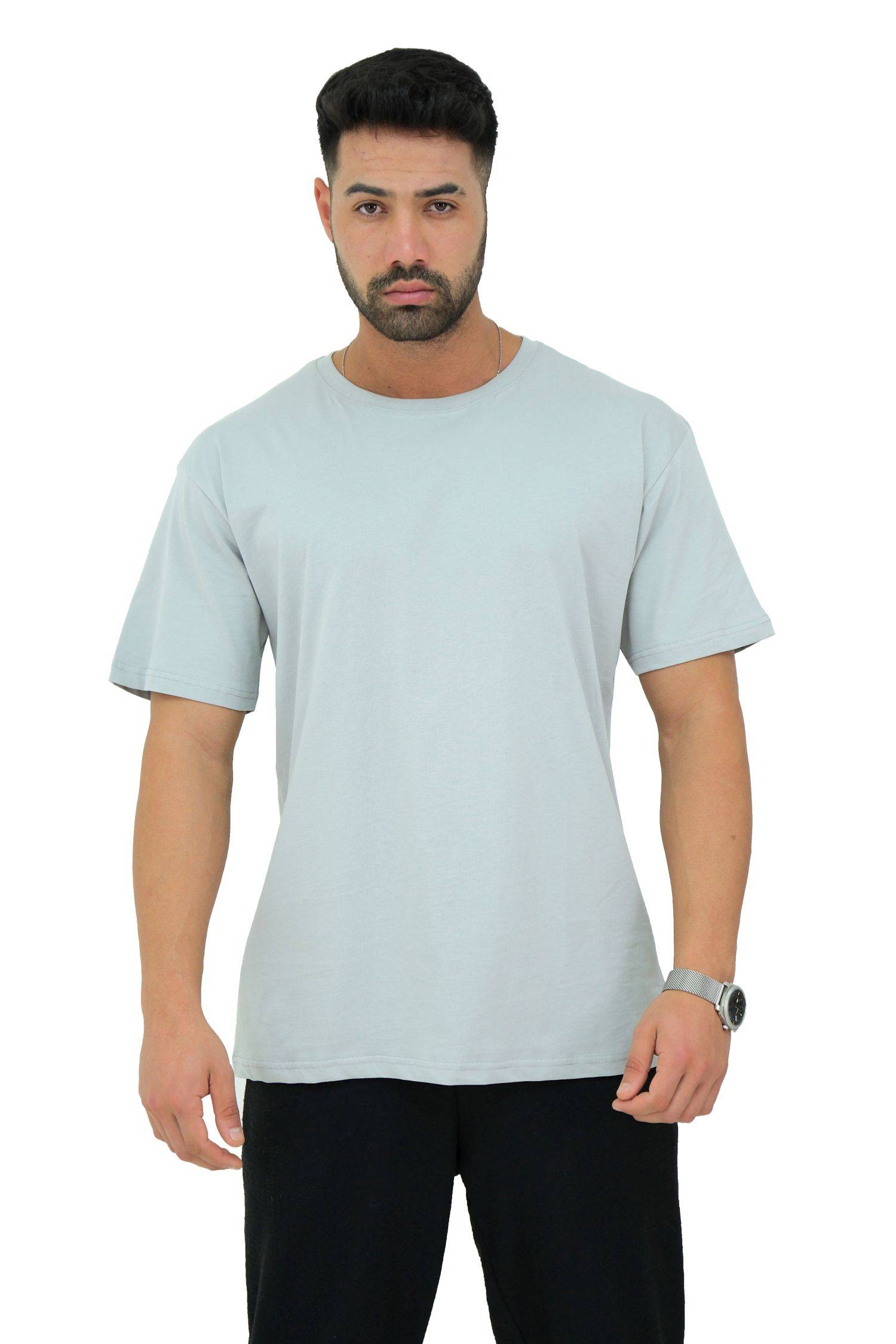 Megaman, Herren T-Shirt, Oversize, Grau | X-Large