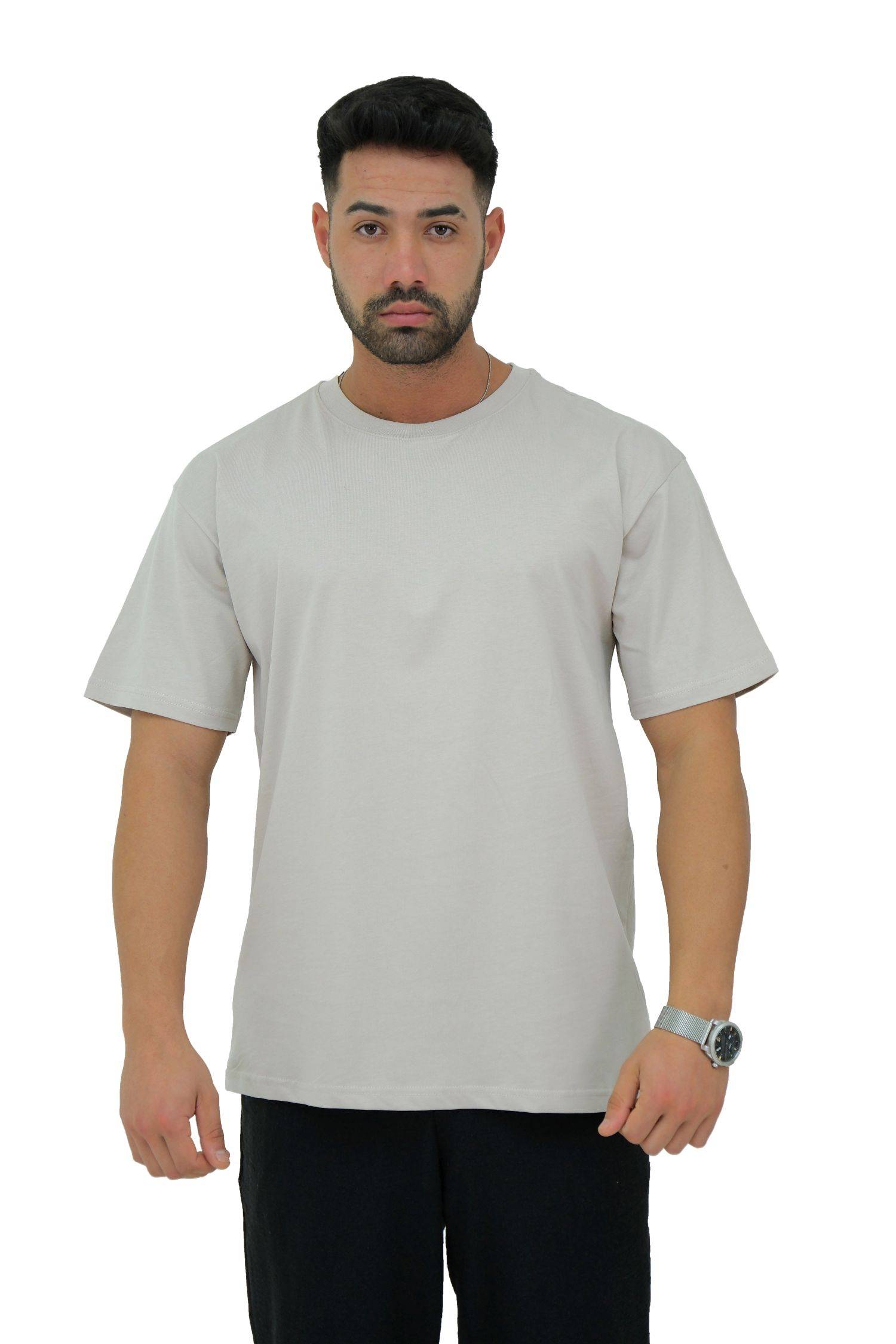 Megaman, Herren T-Shirt, Oversize, Beige | Medium