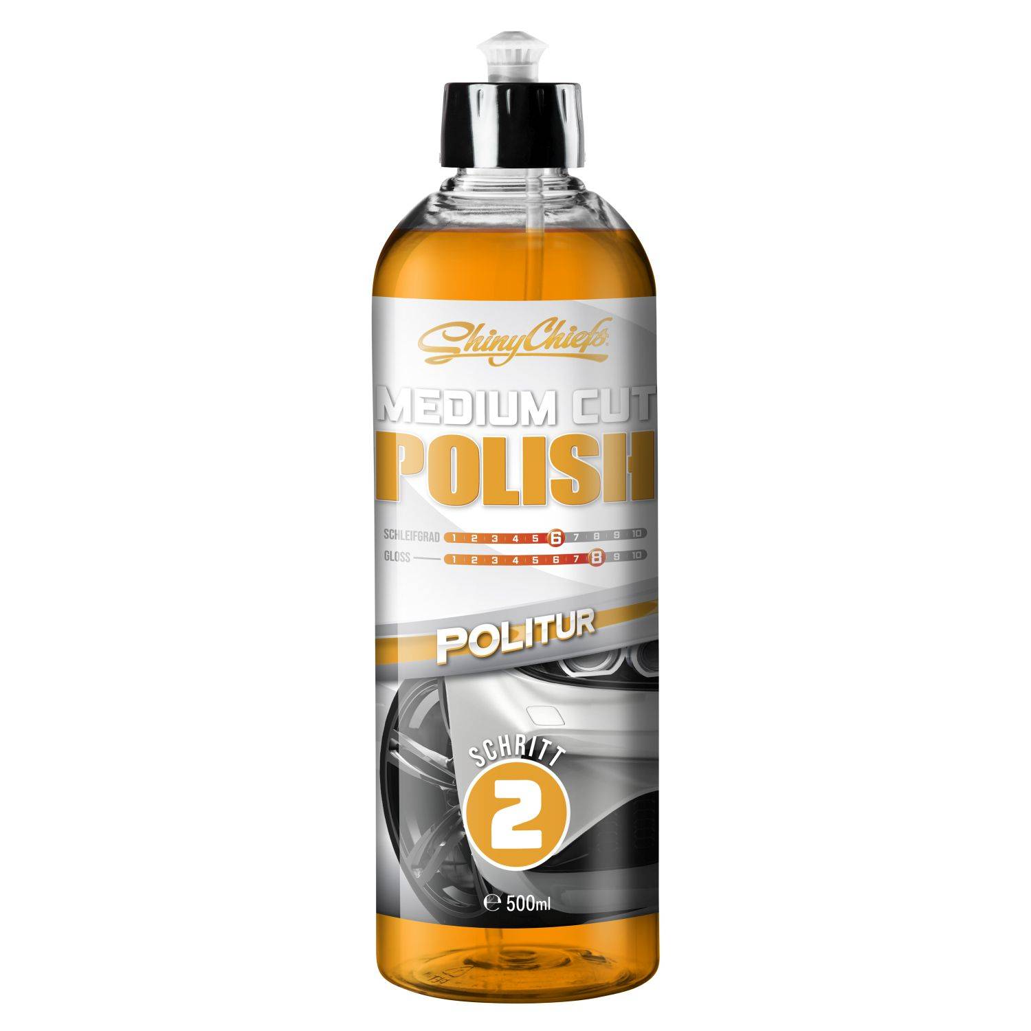 ShinyChiefs MITTELSCHNITT-LACK – SCHRITT 2 500 ml Polierspuren