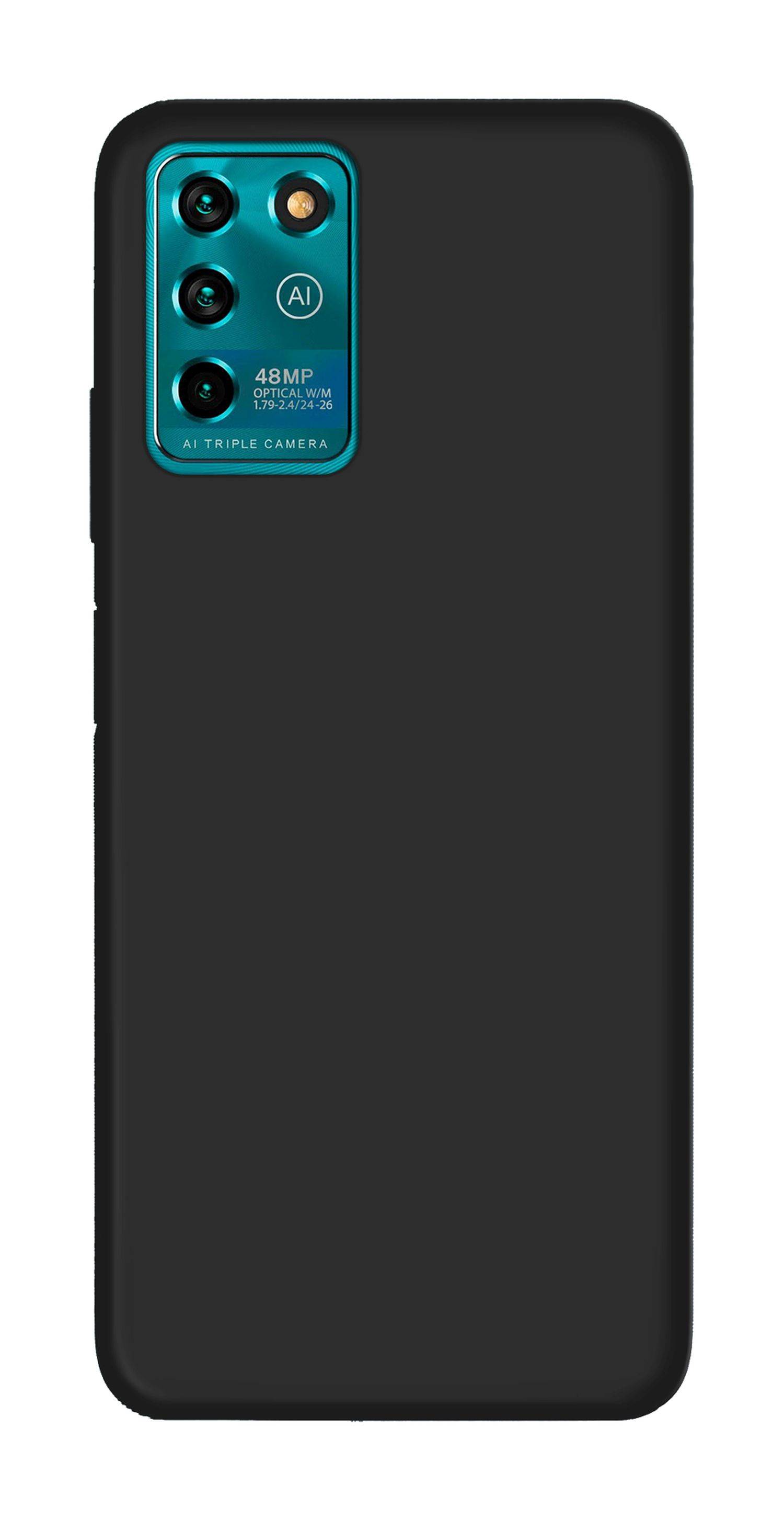 Silikon Hülle Basic kompatibel mit ZTE Blade Axon 40 Lite Case TPU Soft Handy Cover Schutz in Schwarz