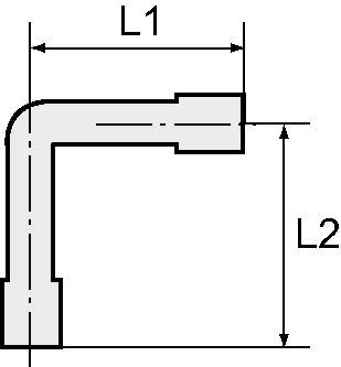 Schlauchverbindungsteile LW 10 Winkel Verbindungsstutzen,POM L1 31,0mm RIEGLER