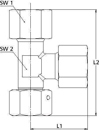 Einstellbare L-Anschlussverschraubung Rohr-Außen-D.14 Stahl verzinkt