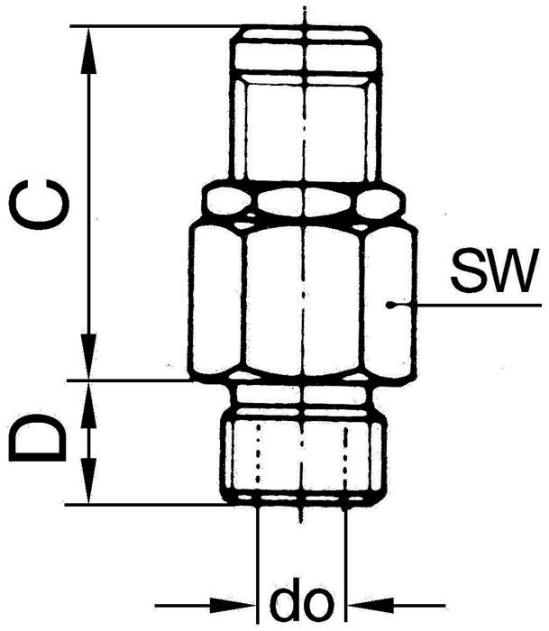 Mini-Abblasventil Edelstahl G 1/8 Ansprechdruck 16,0 - 32,0 bar
