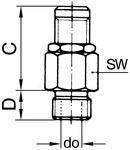 Mini-Abblasventil Edelstahl G 1/4 Ansprechdruck 30,0 - 60,0 bar