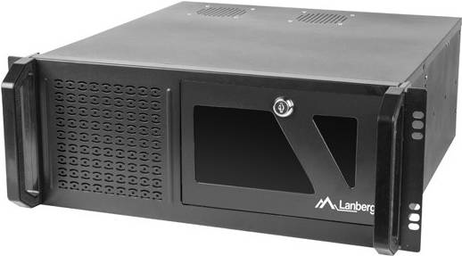Lanberg Server Gehäuse Rackmount ATX 450/08 48,30cm (19'') 4U (SC01-4504-08B)