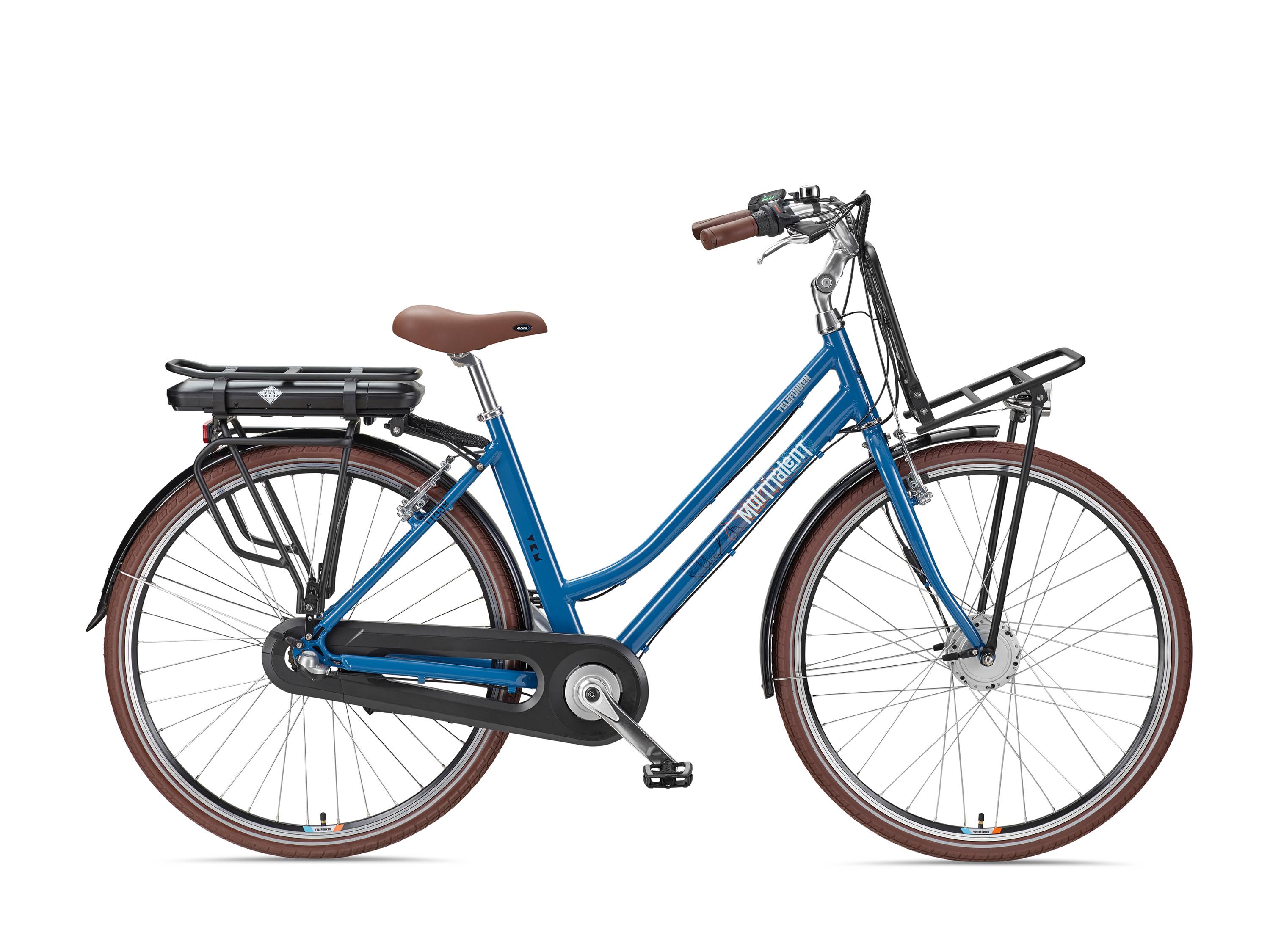 Telefunken E-Bike RT530 mit 3-Gang Shimano Nexus Nabenschaltung - Frontmotor 250W /10,4Ah, 36V Gepäckträgerakku
