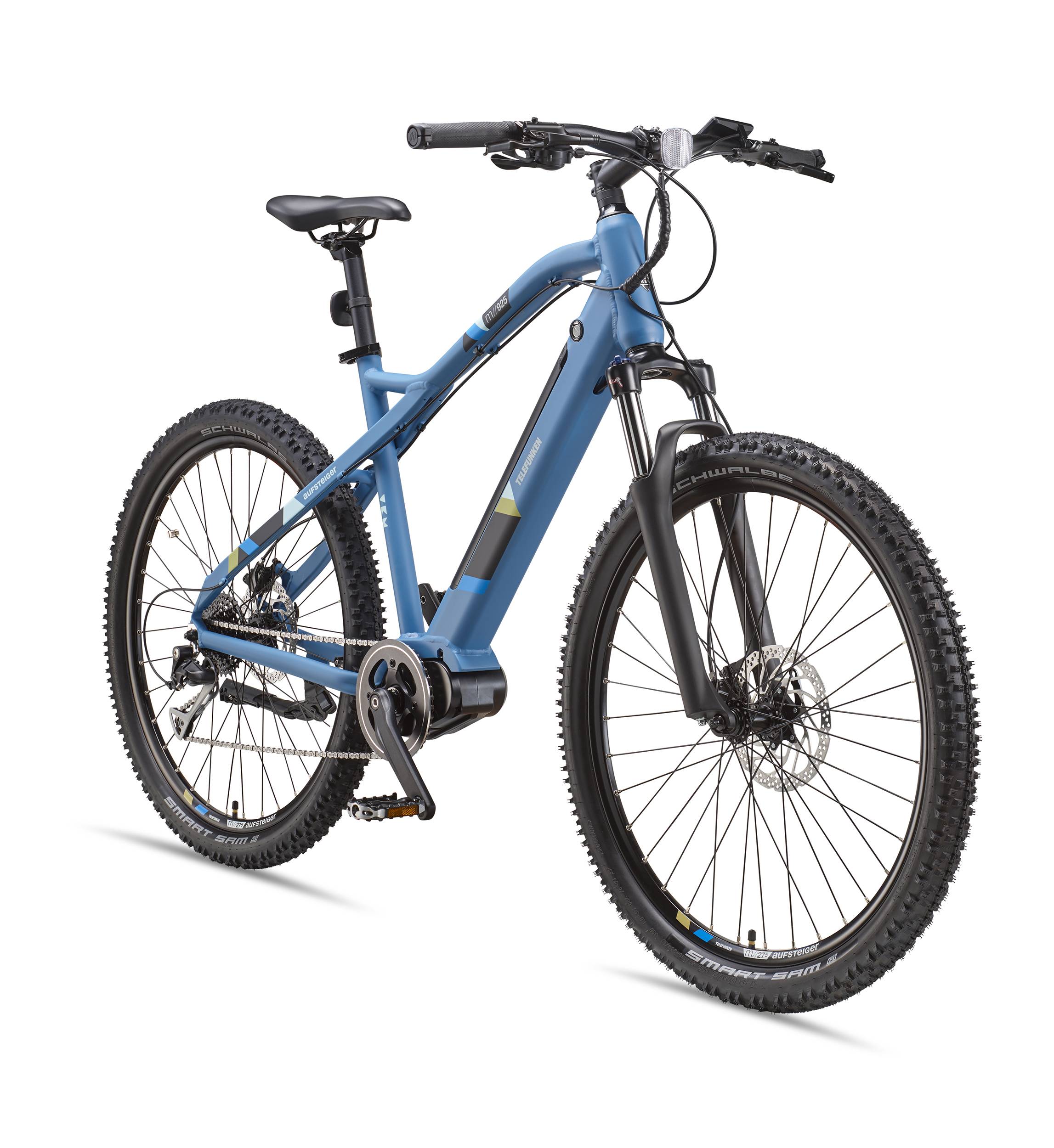 Telefunken E-Bike M925 27,5 Zoll mit 8 Gang Shimano Kettenschaltung - Mittelmotor 250W / 80 Nm - Li-Ion Akku 14Ah / 36V