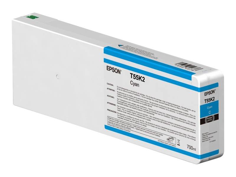 Epson T55K2 - 700 ml - Cyan - original - Tintenpatrone - für SureColor SC-P7000V