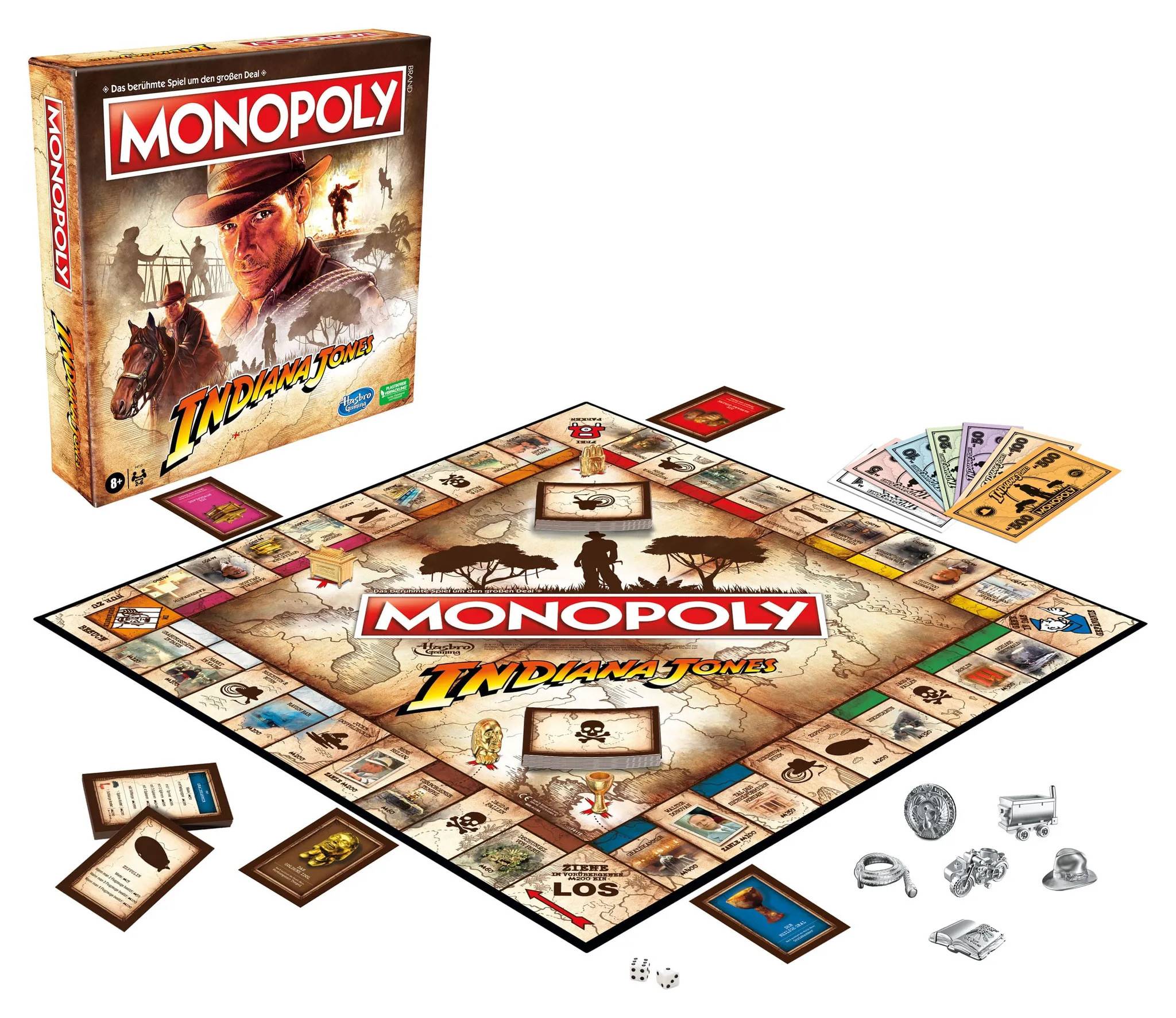 Hasbro - Monopoly Indiana Jones Brettspiel Gesellschaftsspiel Indy