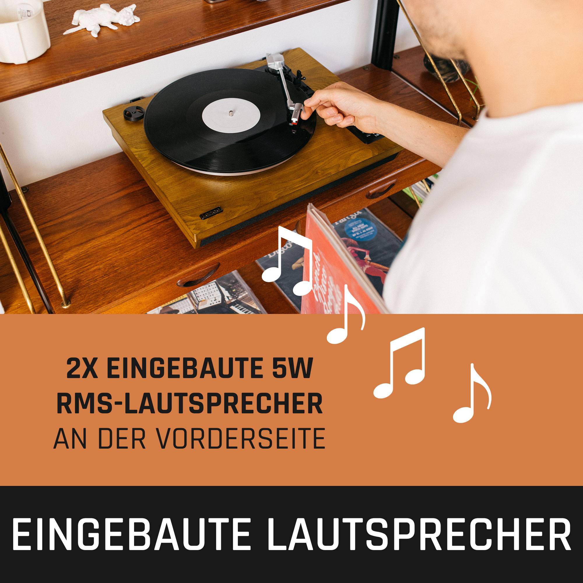 Der Lenco LS-55WA Plattenspieler: Musikgenuss neu definiertVerwandeln Sie Ihr Zuhause mit dem Lenco LS-55WA Plattenspieler in eine musikalische