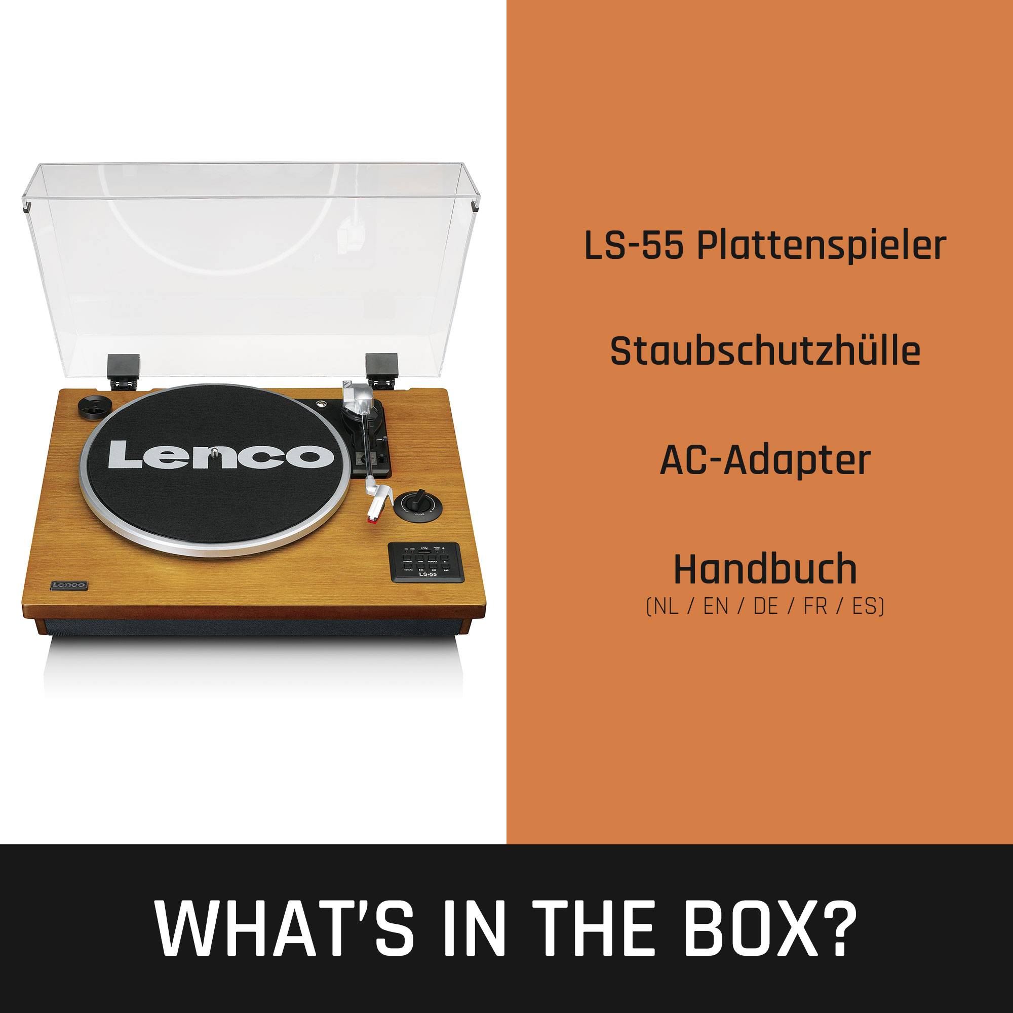 Der Lenco LS-55WA Plattenspieler: Musikgenuss neu definiertVerwandeln Sie Ihr Zuhause mit dem Lenco LS-55WA Plattenspieler in eine musikalische