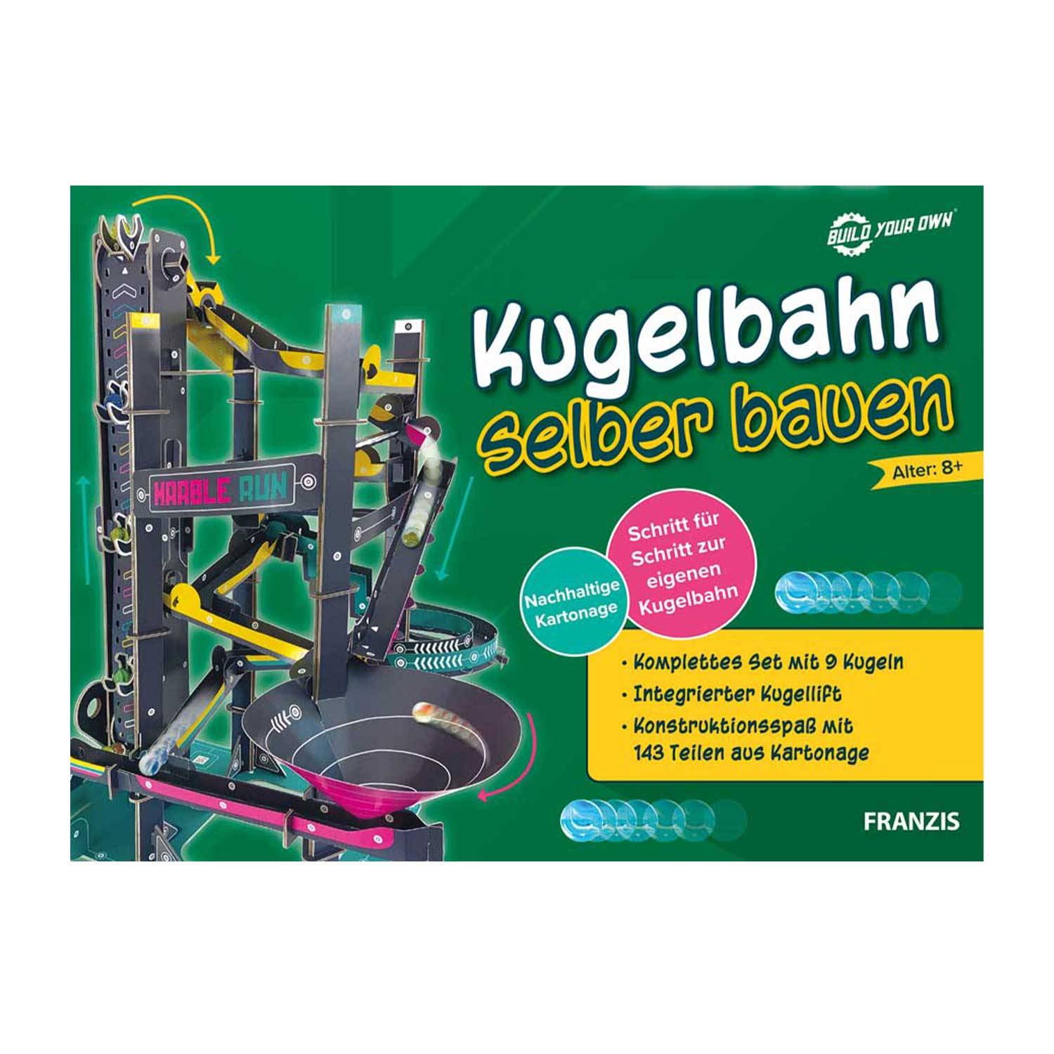 Geolino Franzis Kugelbahn selber bauen 143 Kartonteile, inkl. Kugeln