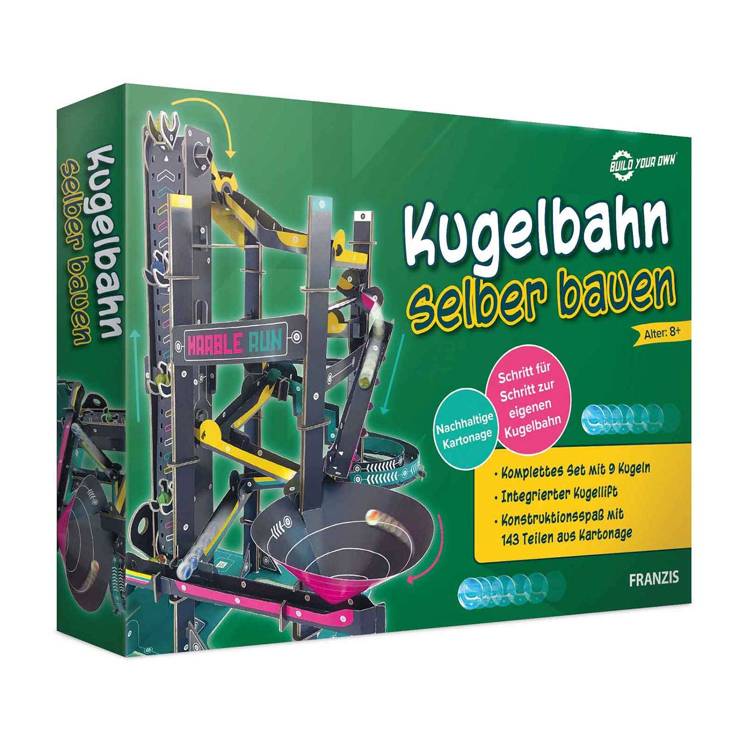 Geolino Franzis Kugelbahn selber bauen 143 Kartonteile, inkl. Kugeln