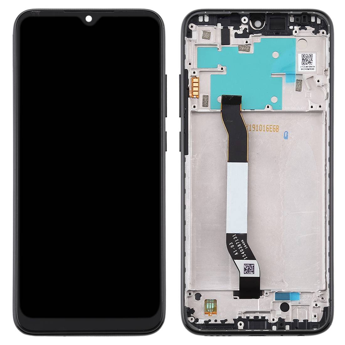 Für Xiaomi Redmi Note 8 Display Full LCD Einheit mit Rahmen Touch Ersatzteil Reparatur Schwarz Neu