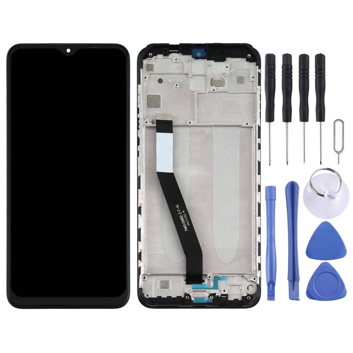 Für Xiaomi Redmi 9 Display Full LCD + Rahmen Einheit Touch Ersatzteil Reparatur Schwarz