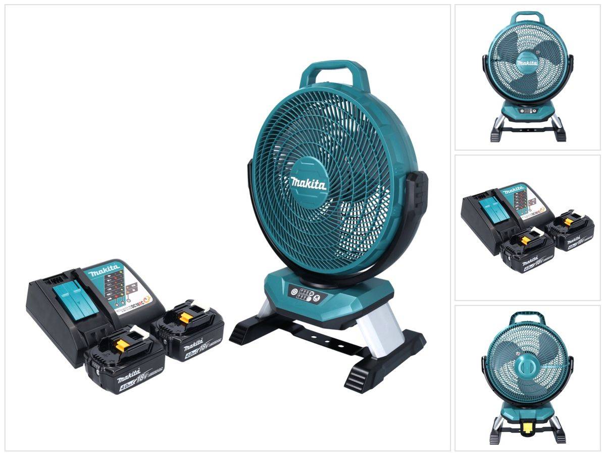 Makita DCF 301 RM Akku Ventilator Lüfter 18 V 33 cm + 2x Akku 4,0 Ah + Ladegerät