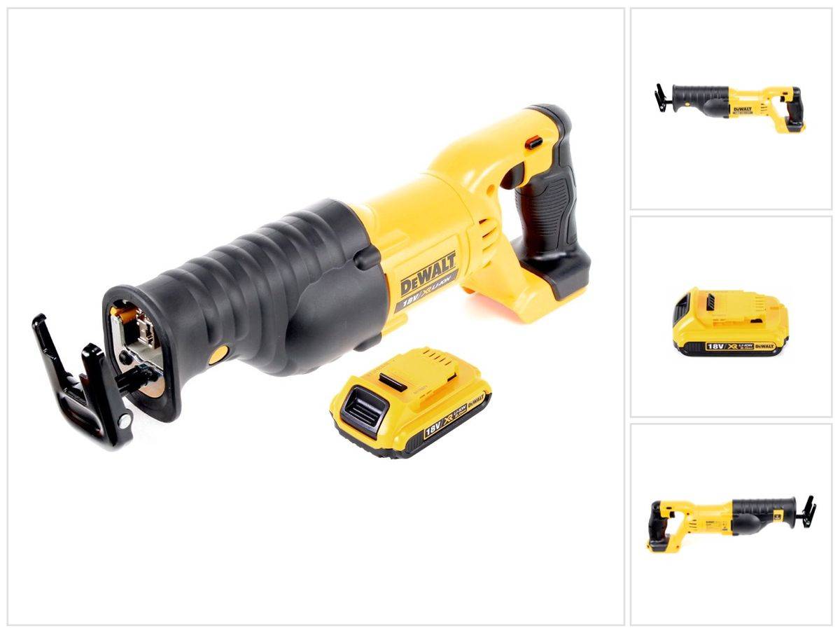 Dewalt DCS 380 N Akku Säbelsäge Reciprosäge 18 V + 1x Akku 2,0 Ah - ohne Ladegerät