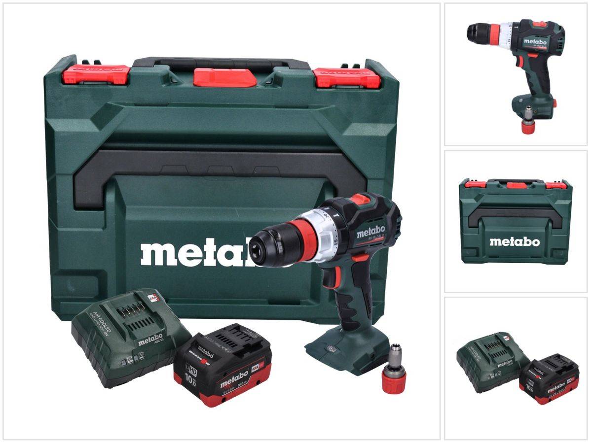 Metabo BS 18 LT BL Q Akku Bohrschrauber 18 V 75 Nm Brushless + 1x Akku 10,0 Ah + Ladegerät + metaBOX