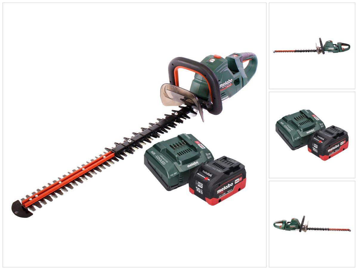 Metabo HS 18 LTX BL 65 Akku Heckenschere 18 V 60 cm Brushless + 1x Akku 10,0 Ah + Ladegerät