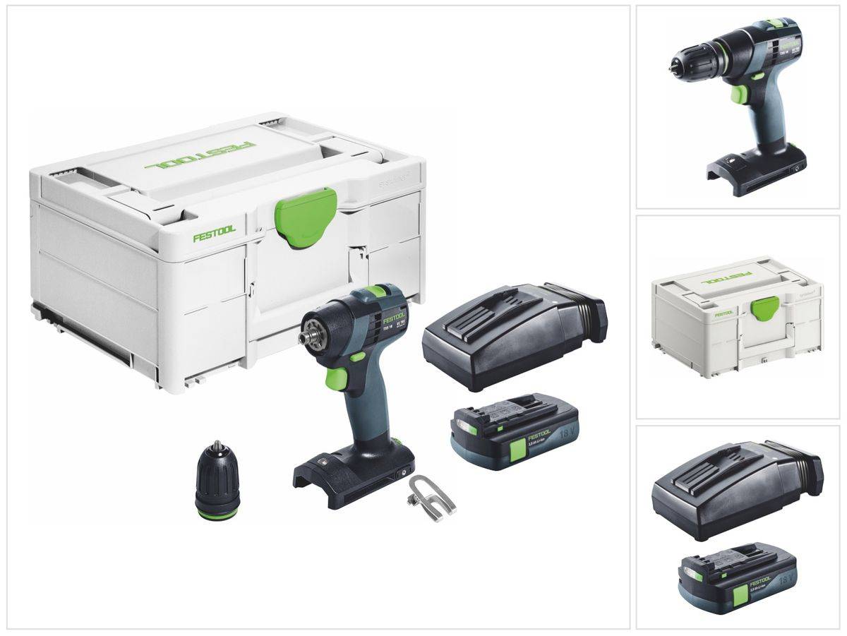 Festool TXS 18-Basic Akku Bohrschrauber 18 V 40 Nm Brushless + 1x Akku 3,0 Ah + Ladegerät + Systainer