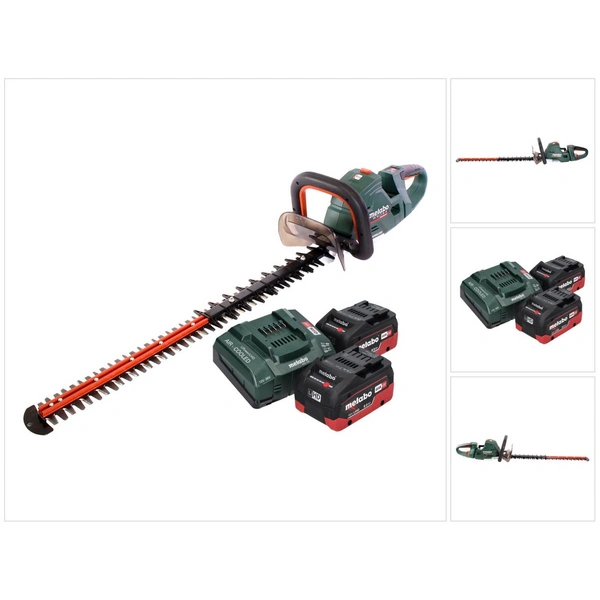 Metabo HS 18 LTX BL 75 Akku Heckenschere 18 V 75 cm Brushless + 2x Akku 8,0 Ah + Ladegerät Metabo HS 18 LTX BL 75 Akku Heckenschere 18 V 75 cm Brushless + 2x Akku 8,0 Ah + Ladegerät