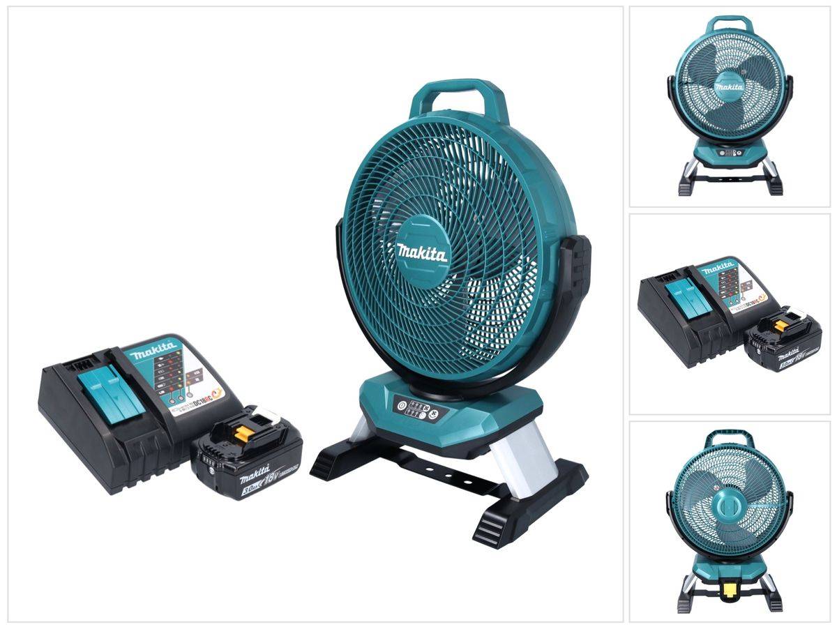 Makita DCF 301 RF1 Akku Ventilator Lüfter 18 V 33 cm + 1x Akku 3,0 Ah + Ladegerät