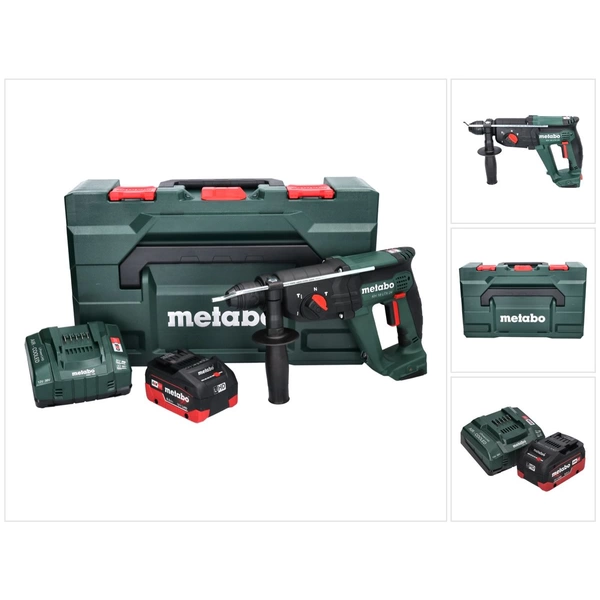 Metabo KH 18 LTX 24 Akku Kombihammer 18 V 2,1 J SDS plus + 1x Akku 8,0 Ah + Ladegerät + metaBOX Metabo KH 18 LTX 24 Akku Kombihammer 18 V 2,1 J SDS plus + 1x Akku 8,0 Ah + Ladegerät + metaBOX