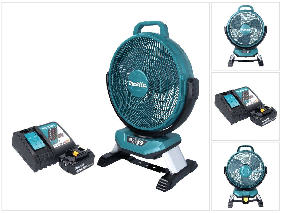 Makita DCF 301 RG1 Akku Ventilator Lüfter 18 V 33 cm + 1x Akku 6,0 Ah + Ladegerät