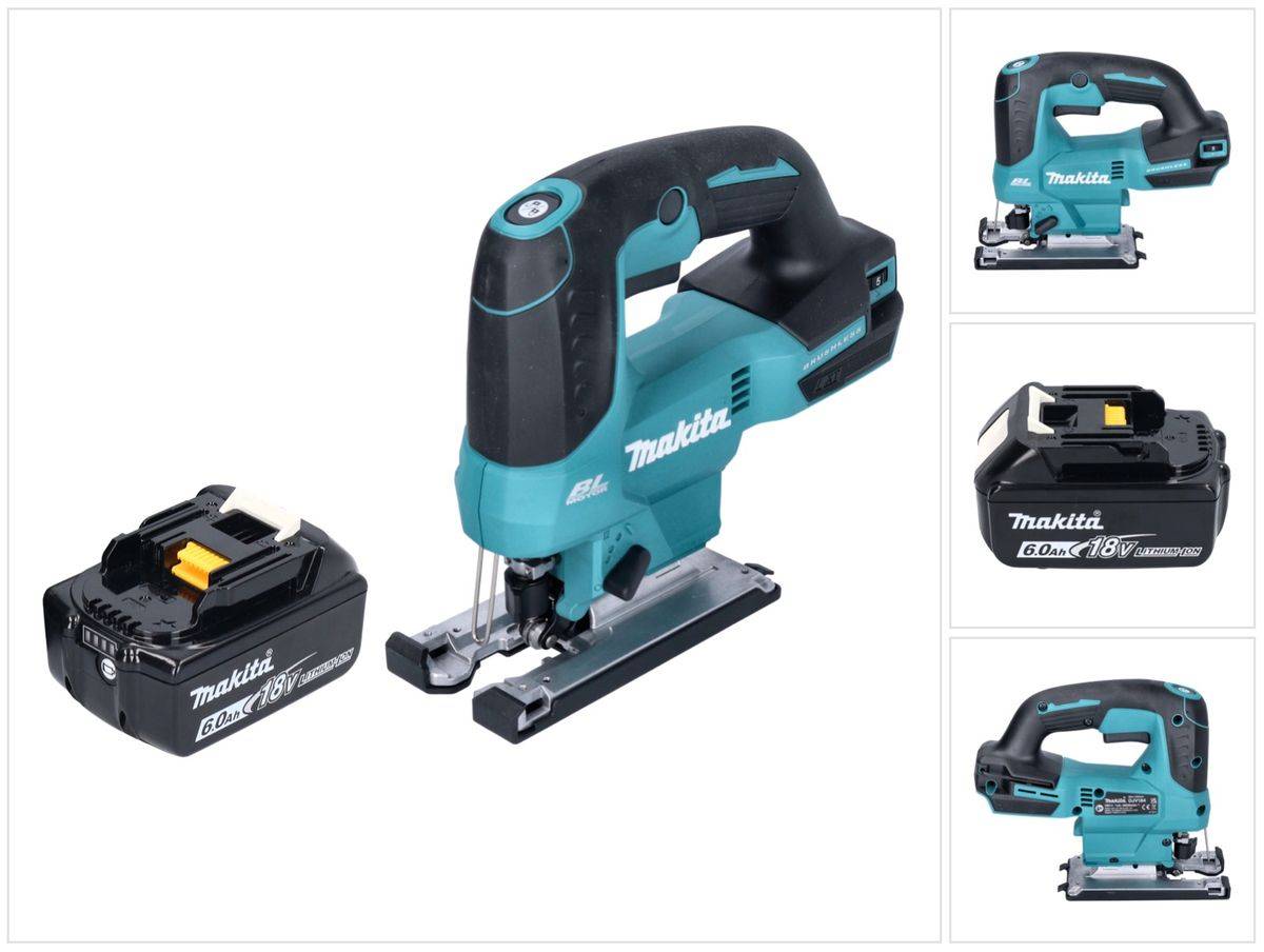 Makita DJV 184 G1 Akku Pendelhub Stichsäge 18 V Brushless + 1x Akku 6,0 Ah - ohne Ladegerät