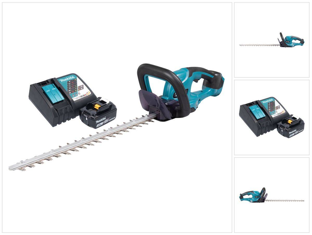 Makita DUH 507 RF Akku Heckenschere 18 V 50 cm + 1x Akku 3,0 Ah + Ladegerät