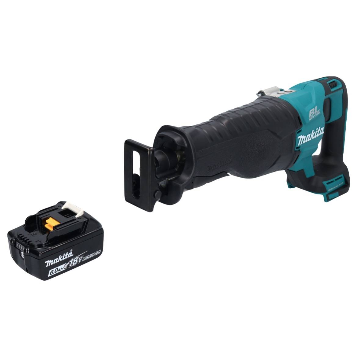 Makita DJR 187 G1 Akku Reciprosäge Säbelsäge 18 V Brushless + 1x Akku 6,0 Ah - ohne Ladegerät