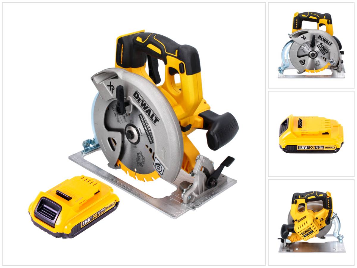 DeWalt DCS 570 Akku Handkreissäge 18 V 184 mm Brushless + 1x Akku 2,0 Ah - ohne Ladegerät