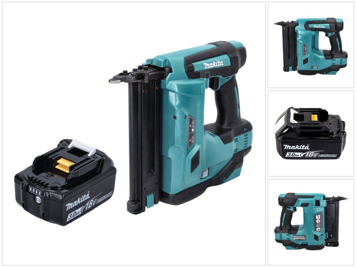 Makita DBN 500 F1 Akku Stauchkopfnagler 18 V 15-50 mm + 1x Akku 3,0 Ah - ohne Ladegerät