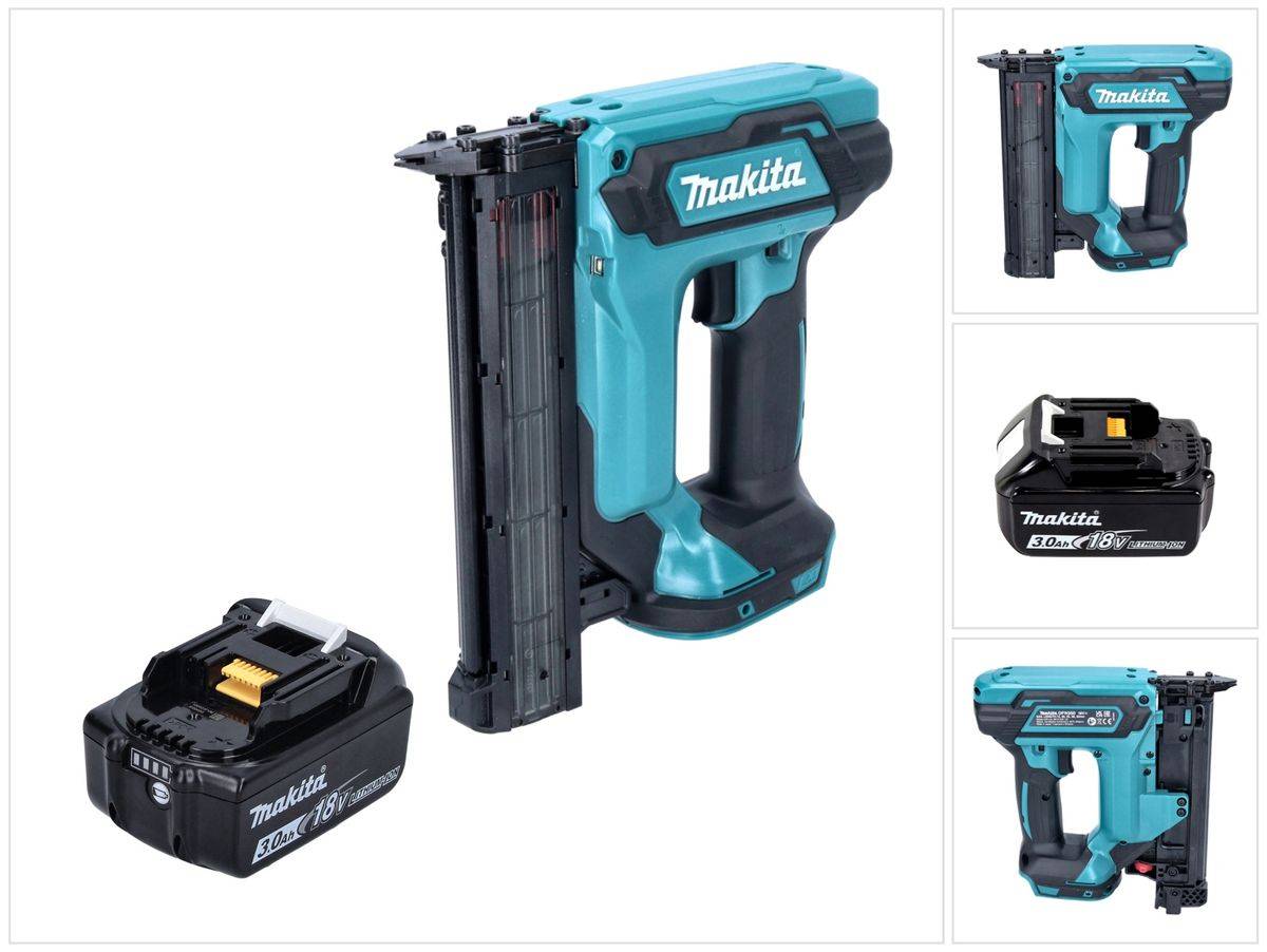 Makita DFN 350 F1 Akku Stauchkopfnagler 18 V 15 - 35 mm + 1x Akku 3,0 Ah - ohne Ladegerät