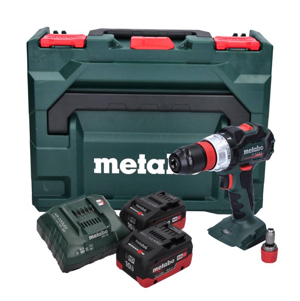 Metabo BS 18 LT BL Q Akku Bohrschrauber 18 V 75 Nm Brushless + 2x Akku 10,0 Ah + Ladegerät + metaBOX