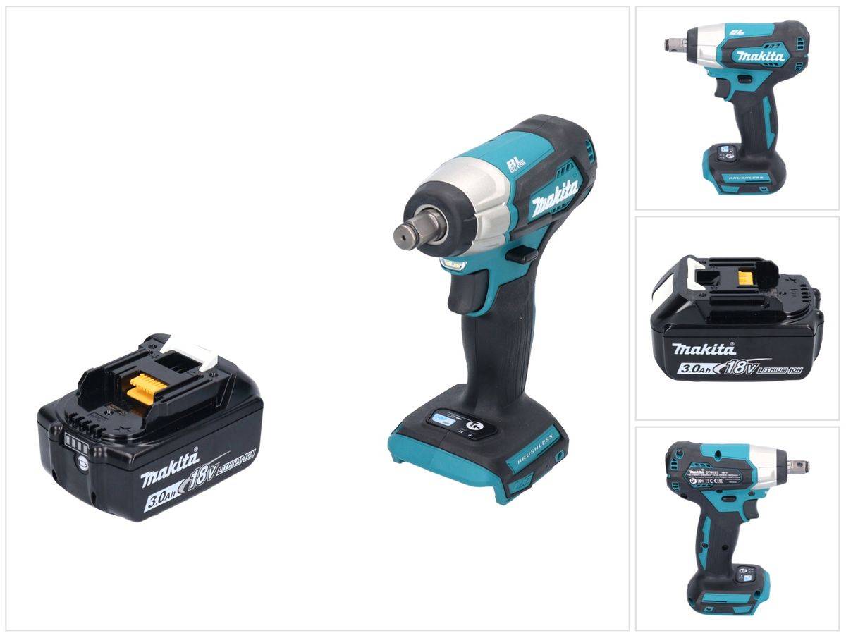 Makita DTW 181 F1 Akku Schlagschrauber 18 V 210 Nm 1/2" Brushless + 1x Akku 3,0 Ah - ohne Ladegerät