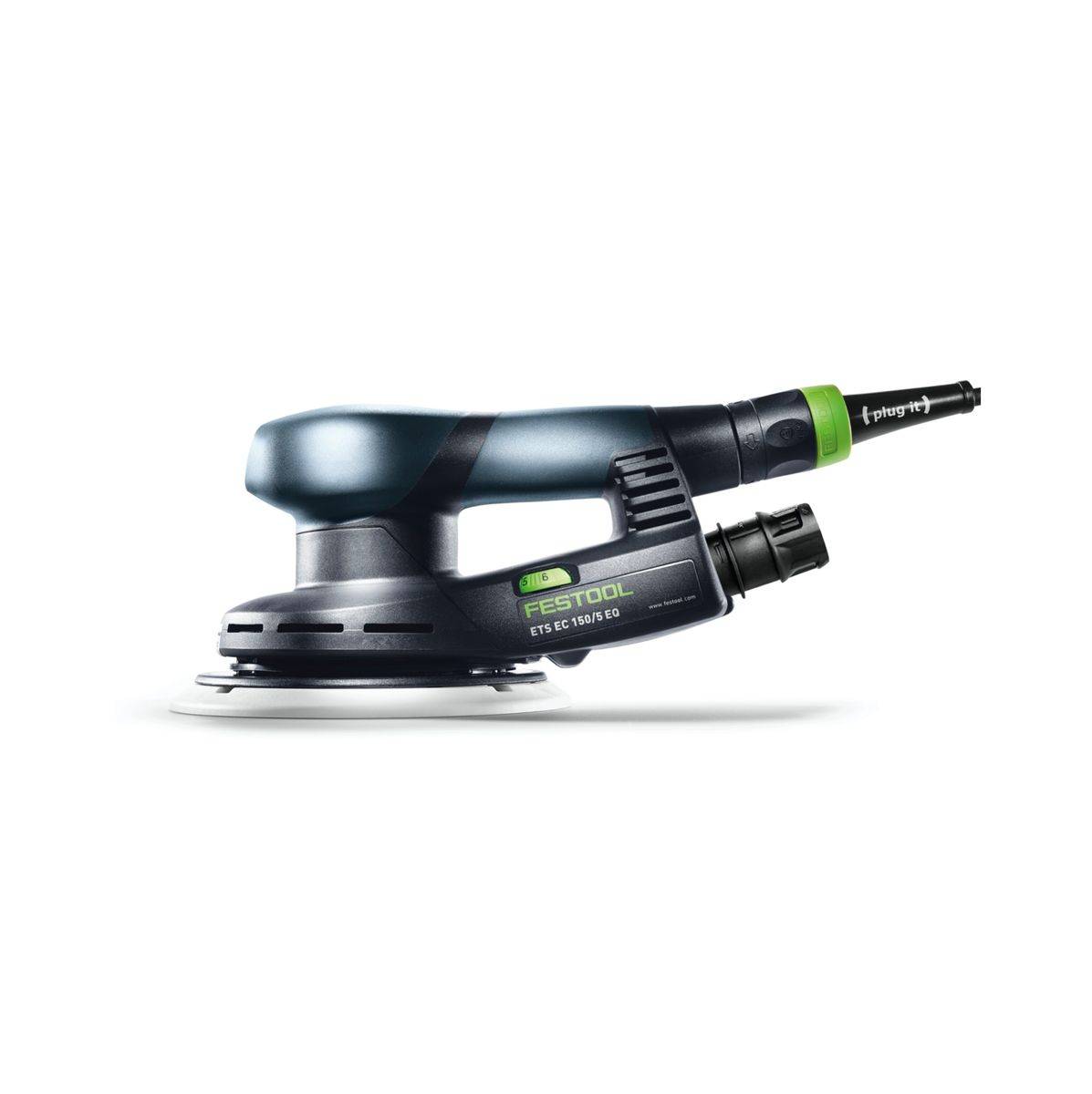 Festool ETS EC150/3 EQ-Plus Exzenterschleifer 400 W 150 mm Brushless + 250x Schleifscheiben + 2x Protection Pad + Interface Pad + systainer