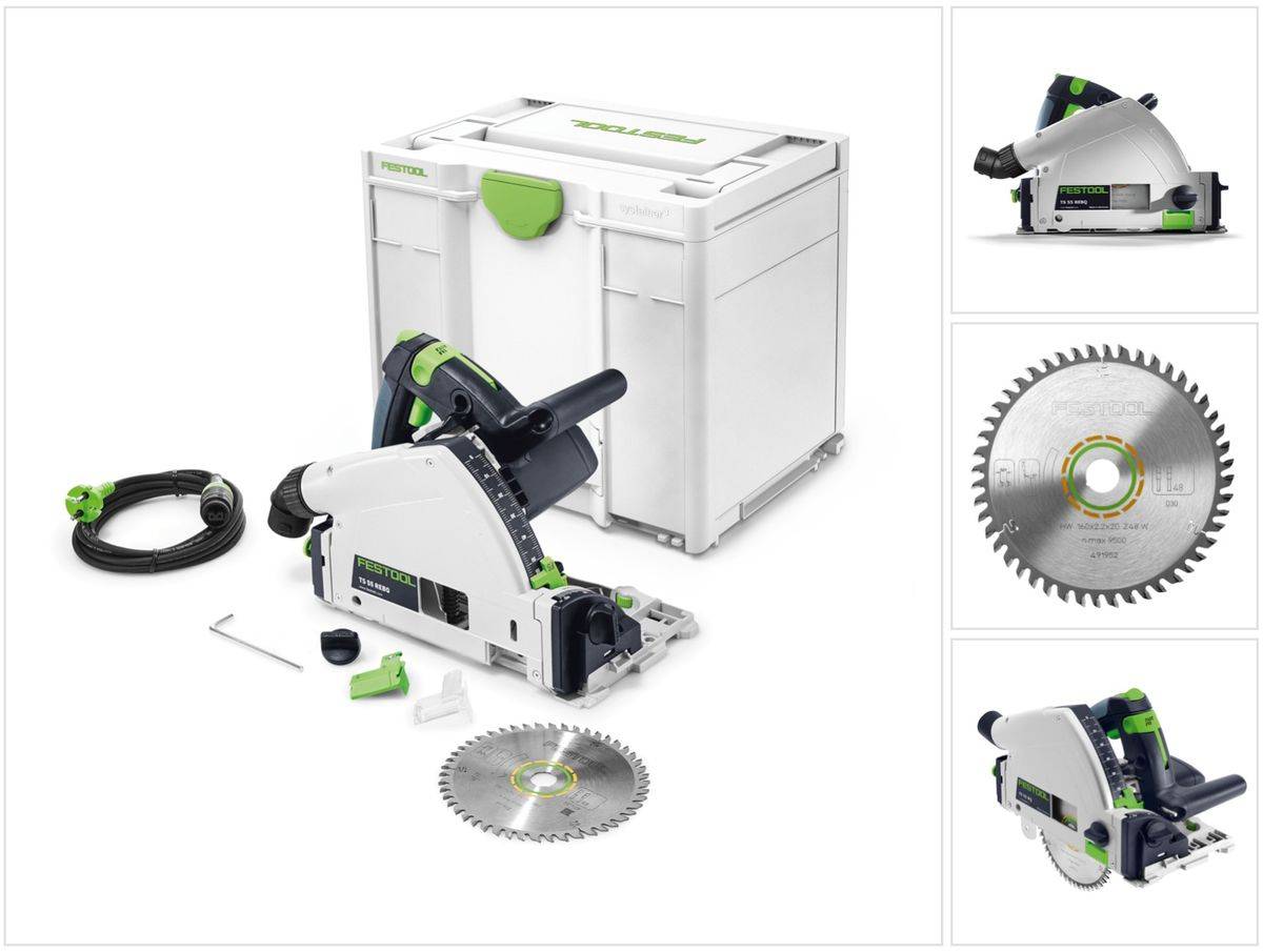 Festool TS 55 REBQ-PLUS Tauchsäge 1200 W 160 mm + SYS3 ( 576000 ) Nachfolger von 561551