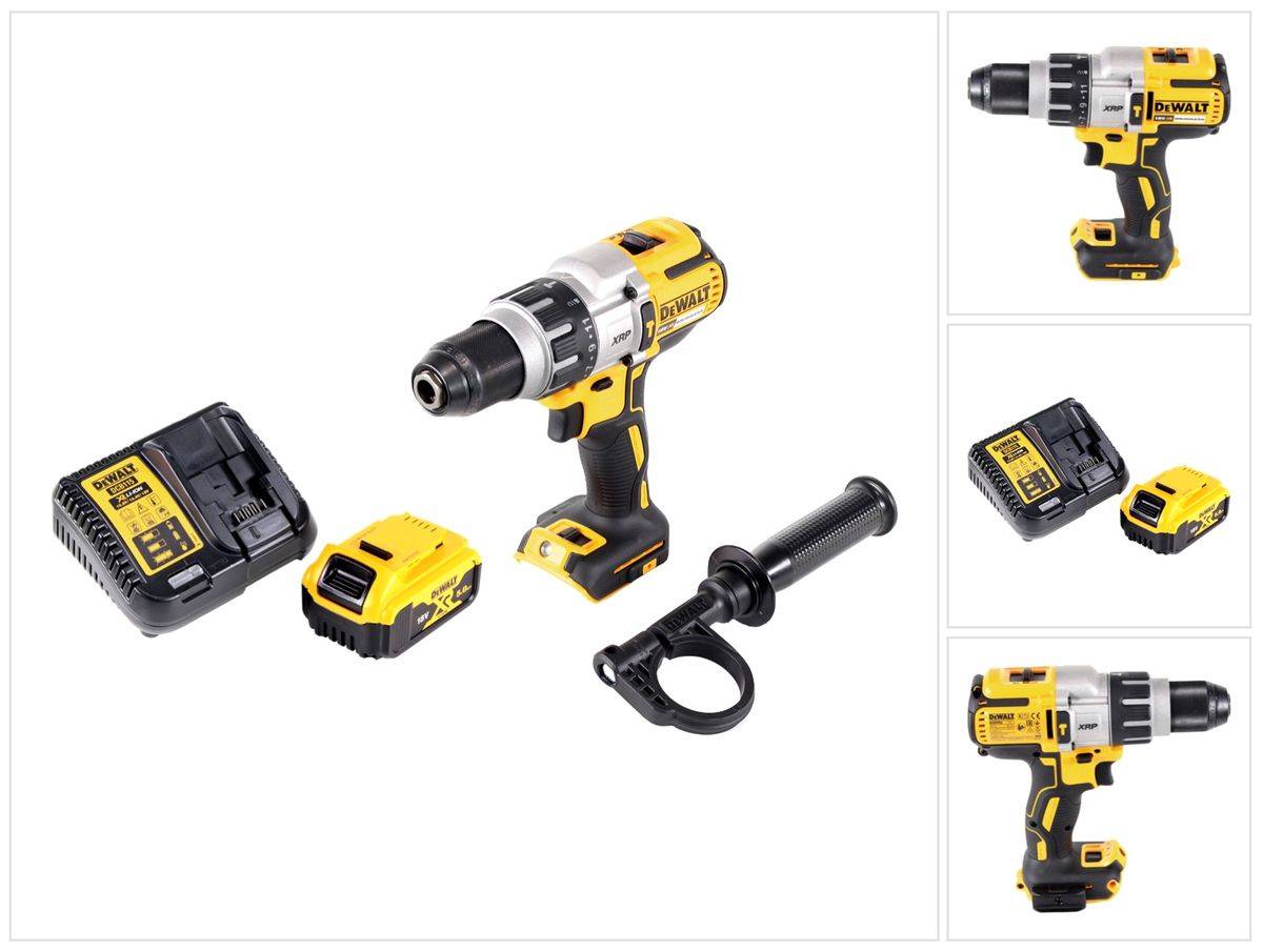 DeWalt DCD 996 P1 Akku Schlagbohrschrauber 18 V 95 Nm Brushless + 1x Akku 5,0 Ah + Ladegerät