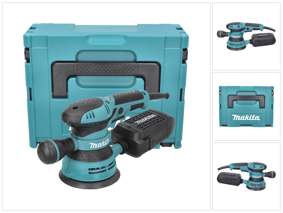 Makita BO 5041 J Exzenterschleifer Schleifmaschine 300 Watt 125 mm + Makpac
