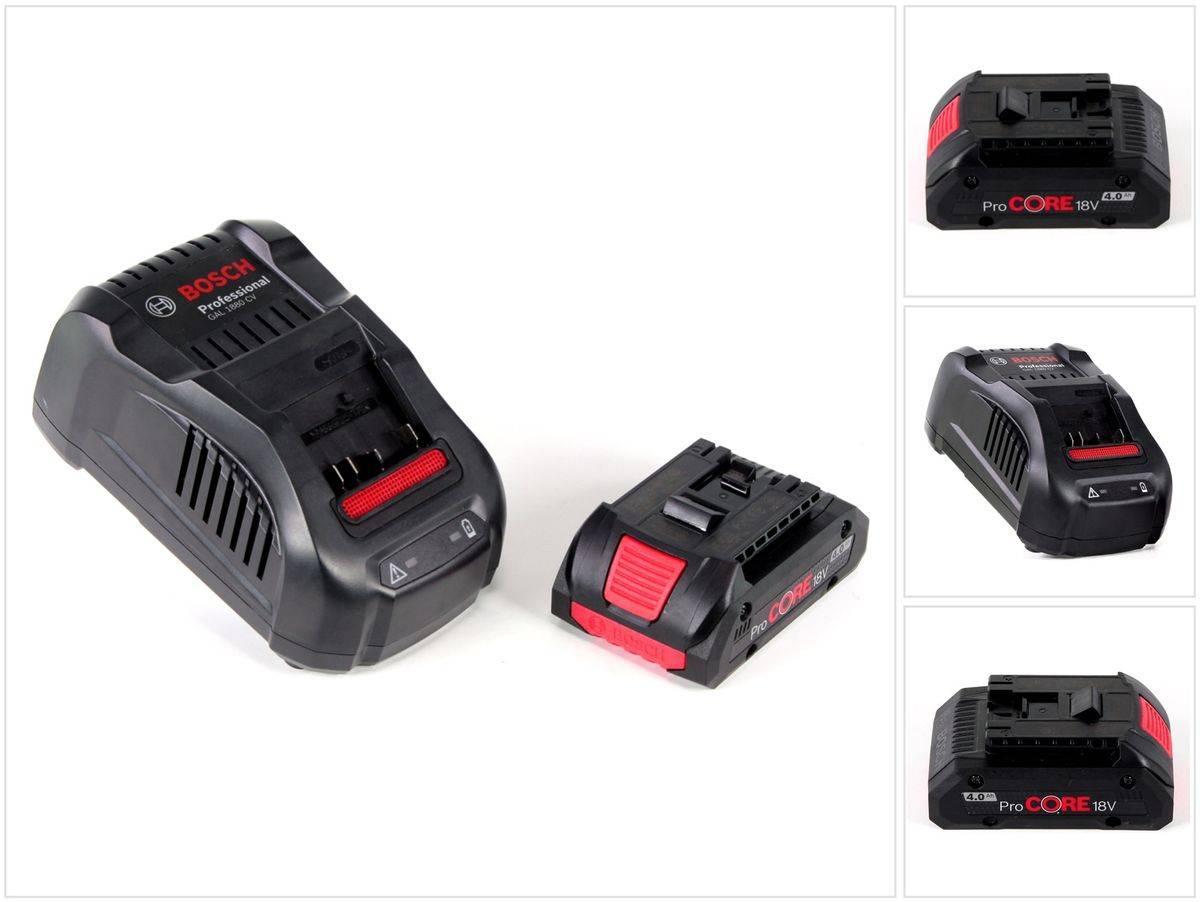 Bosch Starter Set 18V mit 1x ProCORE18V 4.0Ah Akkupack + GAL 1880 CV Ladegerät