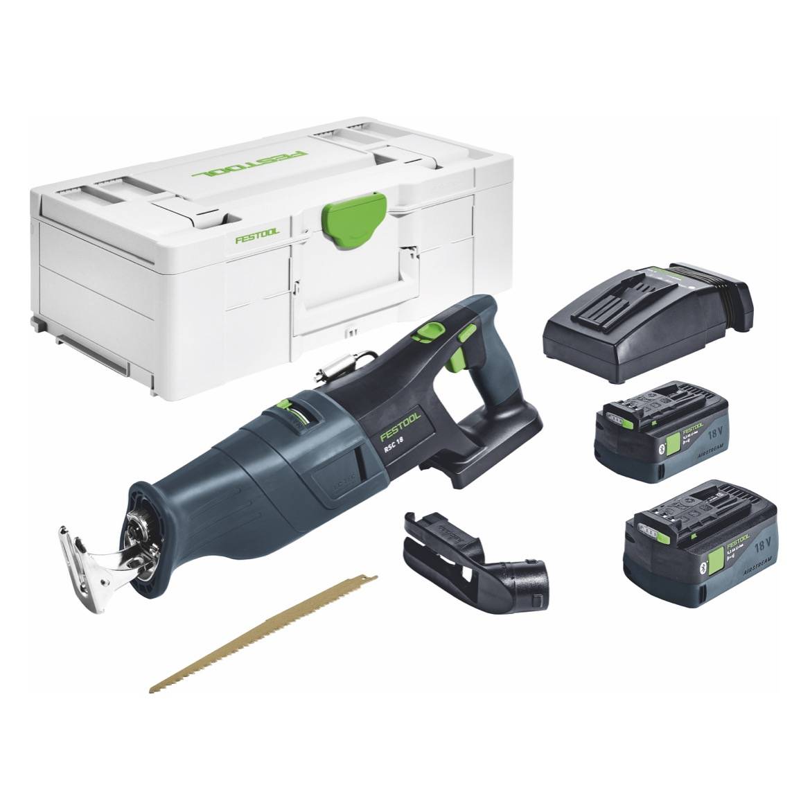 Festool RSC 18 5,0 EB-Plus Akku Säbelsäge 18 V Brushless ( 576948 ) + 2x Akku 5,0 Ah + Ladegerät + Systainer