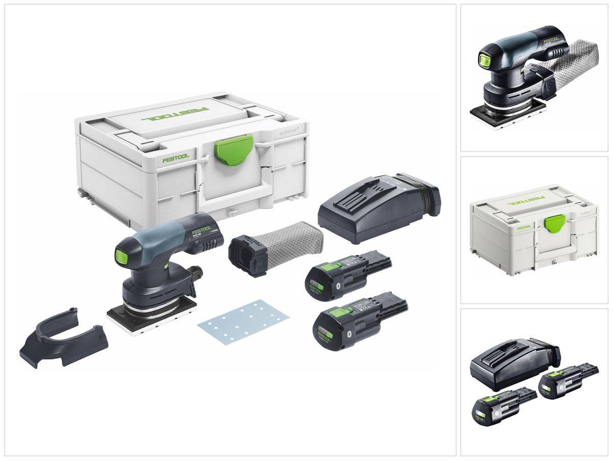 Festool RTSC 400 3,0 I-Plus Akku Rutscher 18 V 80 x 130 mm Brushless ( 577686 ) + 2x Akku 3,0 Ah + Ladegerät + Systainer