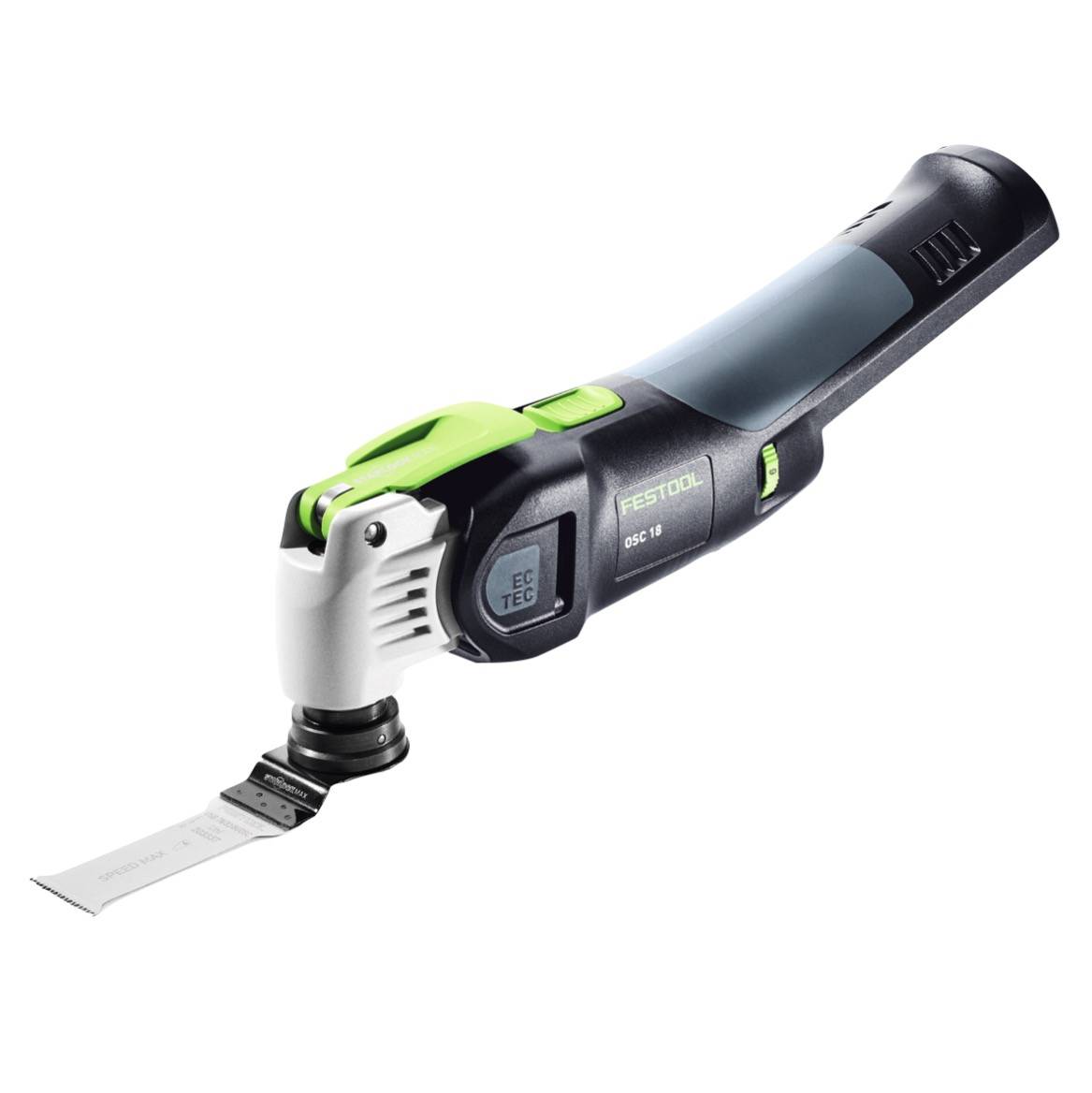 Festool VECTURO OSC 18 E-Basic Set Akku Oszillierer 18 V Starlock Max Brushless + 2x Akku 3,0 Ah + Ladegerät + 7 tlg. Zubehör Set + Systainer