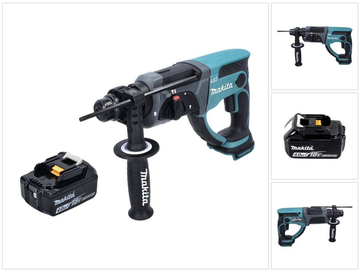 Makita DHR 202 M1 Akku Kombihammer 18 V 2,0 J SDS Plus + 1x Akku 4,0 Ah - ohne Ladegerät
