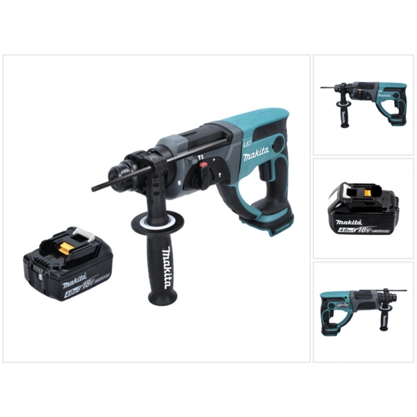 Makita DHR 202 M1 Akku Kombihammer 18 V 2,0 J SDS Plus + 1x Akku 4,0 Ah - ohne Ladegerät Makita DHR 202 M1 Akku Kombihammer 18 V 2,0 J SDS Plus + 1x Akku 4,0 Ah - ohne Ladegerät
