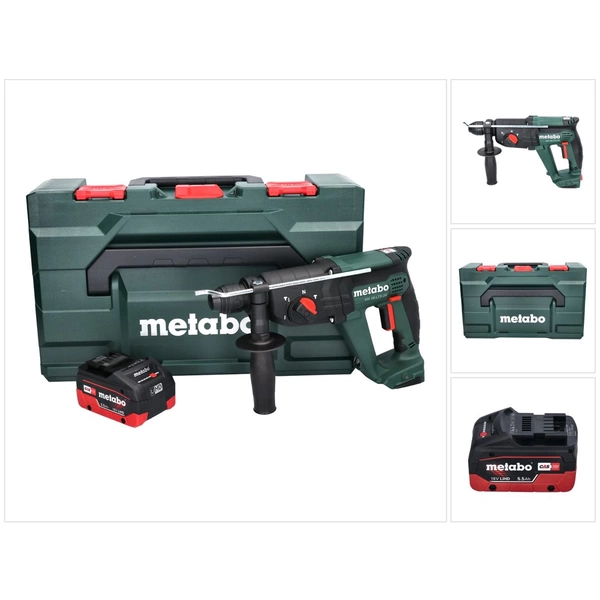 Metabo KH 18 LTX 24 Akku Kombihammer 18 V 2,1 J SDS plus + 1x Akku 5,5 Ah + metaBOX - ohne Ladegerät Metabo KH 18 LTX 24 Akku Kombihammer 18 V 2,1 J SDS plus + 1x Akku 5,5 Ah + metaBOX - ohne Ladegerät